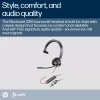 HP Poly Blackwire 3310 monaurales Microsoft Teams zertifiziertes USB-C Headset + USB-C/A Adapter