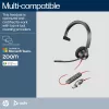 HP Poly Blackwire 3310 monaurales Microsoft Teams zertifiziertes USB-C Headset + USB-C/A Adapter
