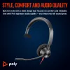 HP Poly Blackwire 3310 monaurales Microsoft Teams zertifiziertes USB-C Headset + USB-C/A Adapter