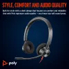 HP Poly Blackwire 3320 Stereo-USB-C-Headset +USB-C/A-Adapter