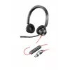HP Poly Blackwire 3320 Stereo-USB-C-Headset +USB-C/A-Adapter