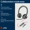 HP Poly Blackwire 8225 Stereo USB-C Headset +USB-C/A Adapter