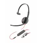 HP Poly Blackwire 3215 monaurales USB-C Headset + 3,5 mm Stecker + USB-C/A Adapter