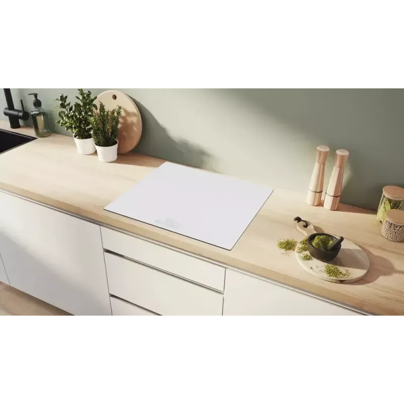 Bosch Serie 6 PIF612BB1E Induktionskochfeld, 4 Zonen, Einbau, 60 cm, weiß, Touch-Steuerung