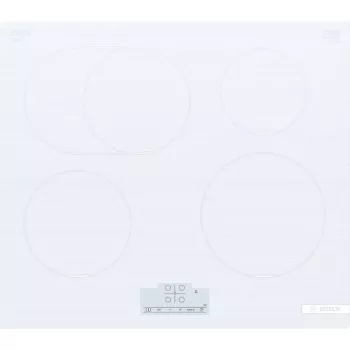 Bosch Serie 6 PIF612BB1E Induktionskochfeld, 4 Zonen, Einbau, 60 cm, weiß, Touch-Steuerung