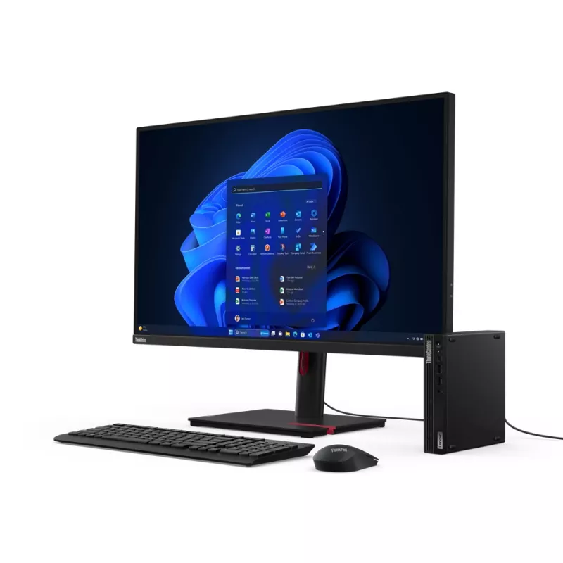Lenovo ThinkCentre M70q Gen 5 Intel® Core™ i7 i7-14700T 16 GB DDR5-SDRAM 1 TB SSD Windows 11 Pro Mini PC Schwarz
