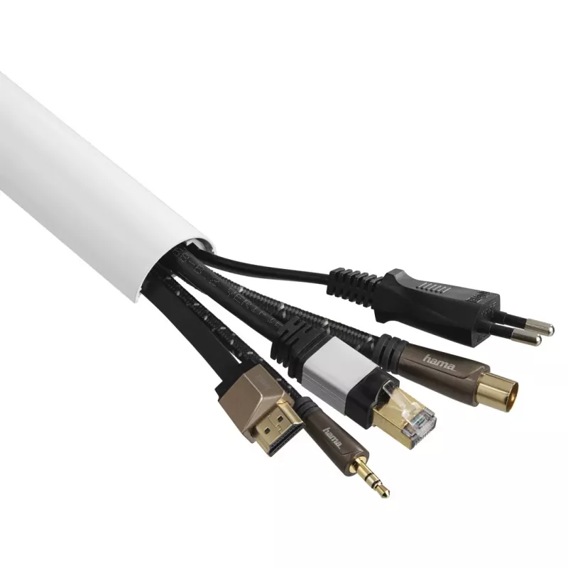Hama 00220988 Kabel-Organizer Universal Kabelkanal Weiß 1 St.
