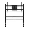 Neomounts MOVE Go XL FL50-575BL1 TV-Rollwagen 65-110 Zoll, max. 125 kg, höhenverstellbar 129-139 cm, VESA 100x100-1100x600, abschließbar, TÜV-zertifiziert, Schwarz