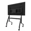 Neomounts MOVE Go XL FL50-575BL1 TV-Rollwagen 65-110 Zoll, max. 125 kg, höhenverstellbar 129-139 cm, VESA 100x100-1100x600, abschließbar, TÜV-zertifiziert, Schwarz