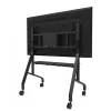 Neomounts MOVE Go XL FL50-575BL1 TV-Rollwagen 65-110 Zoll, max. 125 kg, höhenverstellbar 129-139 cm, VESA 100x100-1100x600, abschließbar, TÜV-zertifiziert, Schwarz