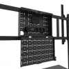 Neomounts MOVE Go XL FL50-575BL1 TV-Rollwagen 65-110 Zoll, max. 125 kg, höhenverstellbar 129-139 cm, VESA 100x100-1100x600, abschließbar, TÜV-zertifiziert, Schwarz