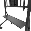 Neomounts MOVE Go XL FL50-575BL1 TV-Rollwagen 65-110 Zoll, max. 125 kg, höhenverstellbar 129-139 cm, VESA 100x100-1100x600, abschließbar, TÜV-zertifiziert, Schwarz