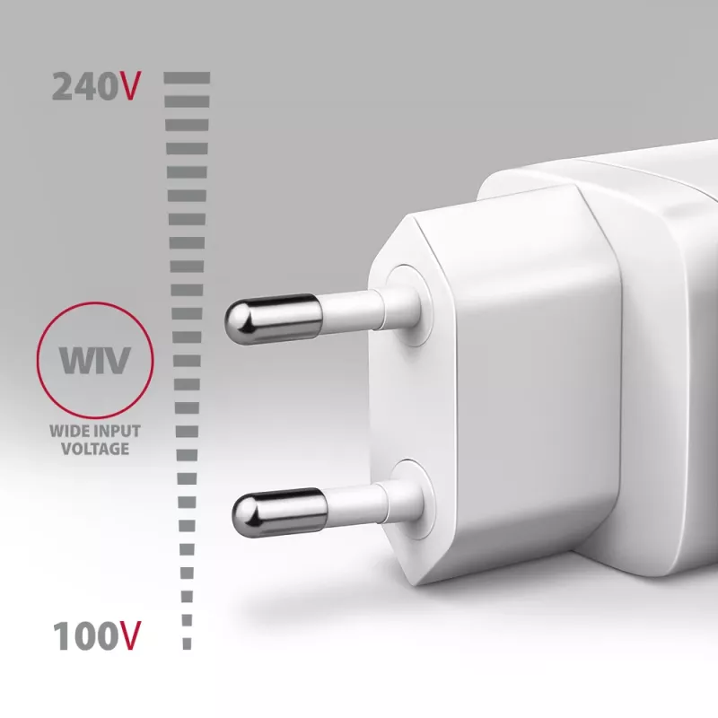 Axagon ACU-PD20W Wandladegerät 1x QC3.0/AFC/FCP/PD Typ-C 20W weiß