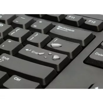 Kensington K63727WW, Full-size (100%), Kabelgebunden, USB, Membran, QWERTY, Schwarz