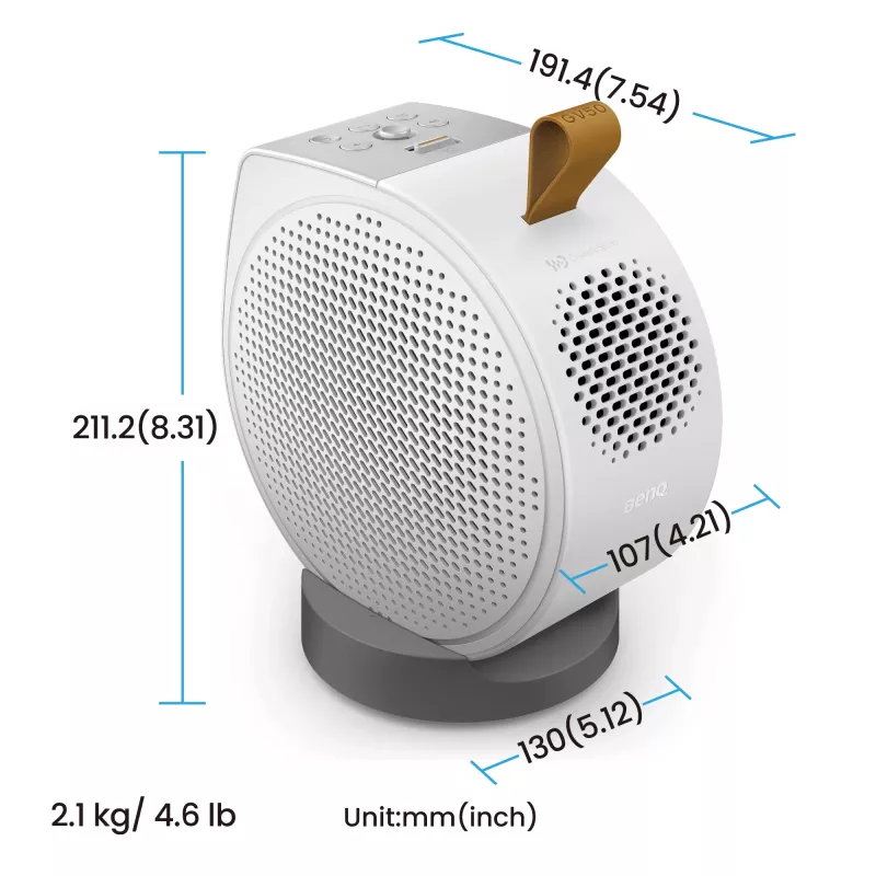 BenQ GV50 Standard-Throw-Projektor 500 ANSI-Lumen DLP 1080p (1920x1080) Weiß