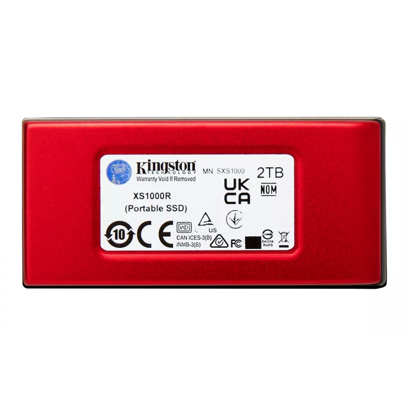 Kingston Technology 2TB XS1000 Rot Externe USB 3.2 Gen 2 Portable Solid-State-Drive