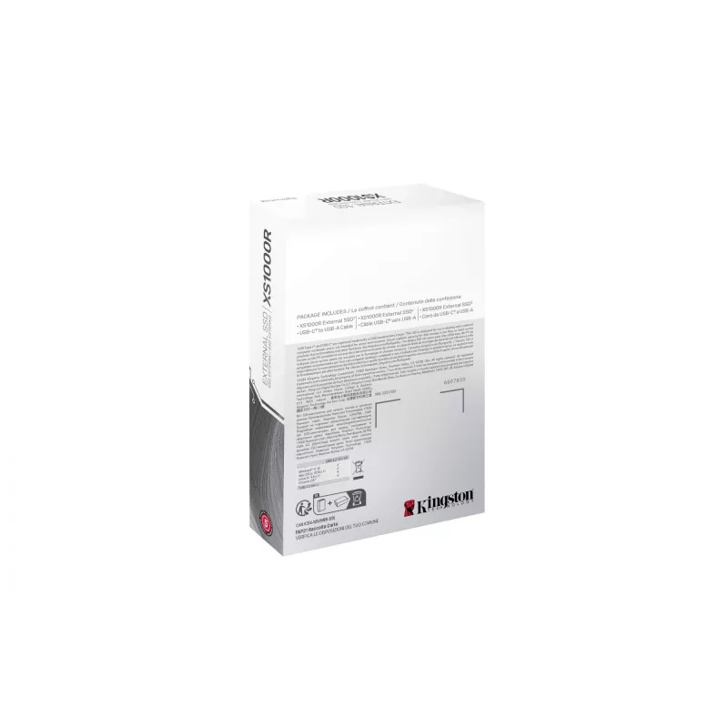 Kingston Technology 2TB XS1000 Rot Externe USB 3.2 Gen 2 Portable Solid-State-Drive