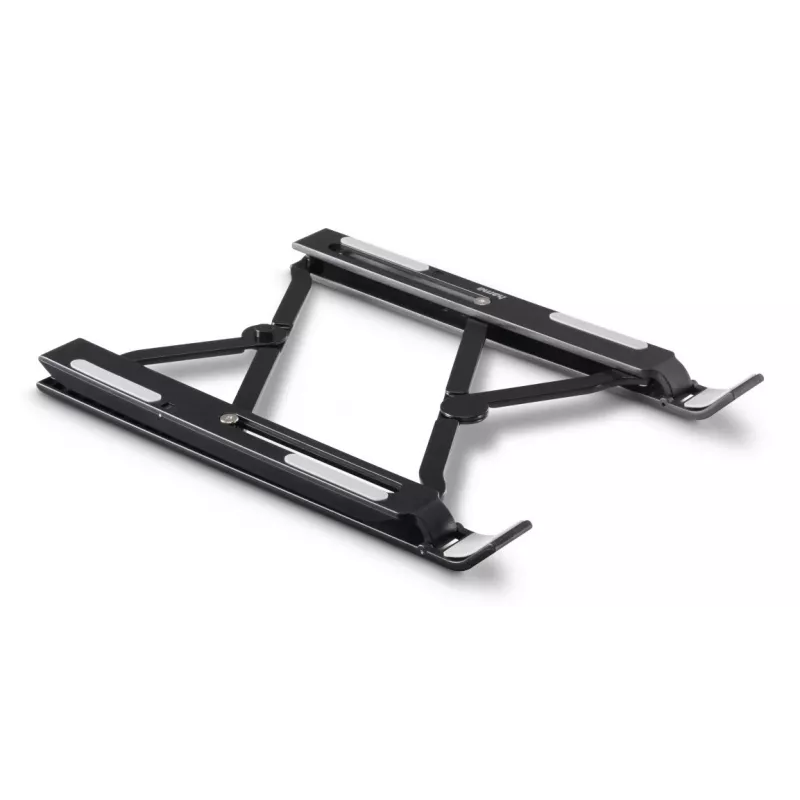 Hama Light Laptop-Ständer, faltbar, 12-stufig neigbar, bis 39,6 cm (15,6 Zoll), Schwarz
