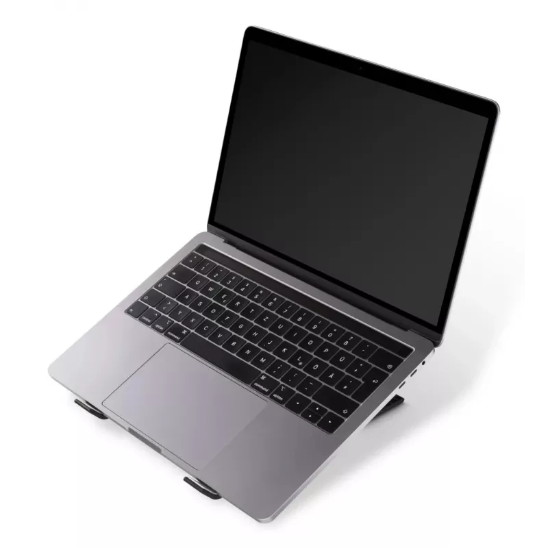 Hama Light Laptop-Ständer, faltbar, 12-stufig neigbar, bis 39,6 cm (15,6 Zoll), Schwarz