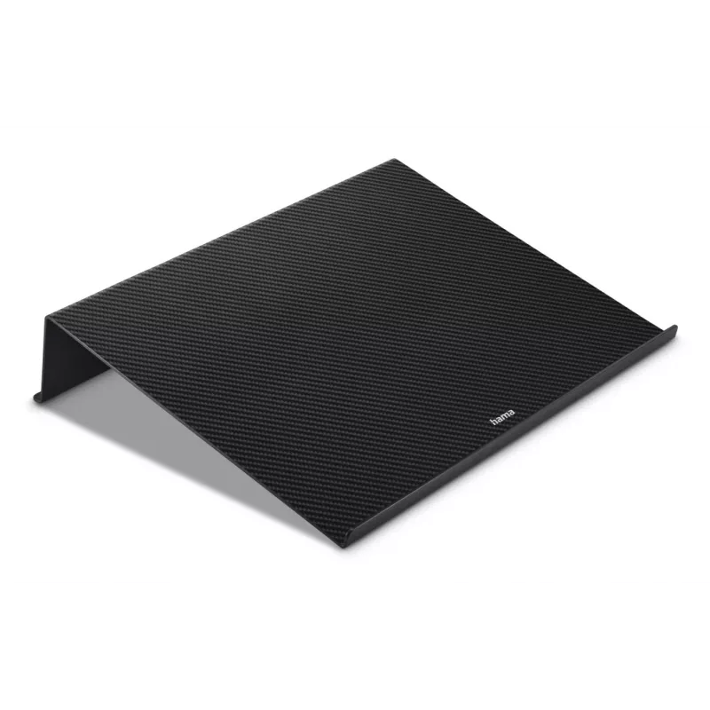 Hama Carbon Laptop-Ständer, Carbonoptik, bis 46,7 cm (18,4 Zoll), Schwarz