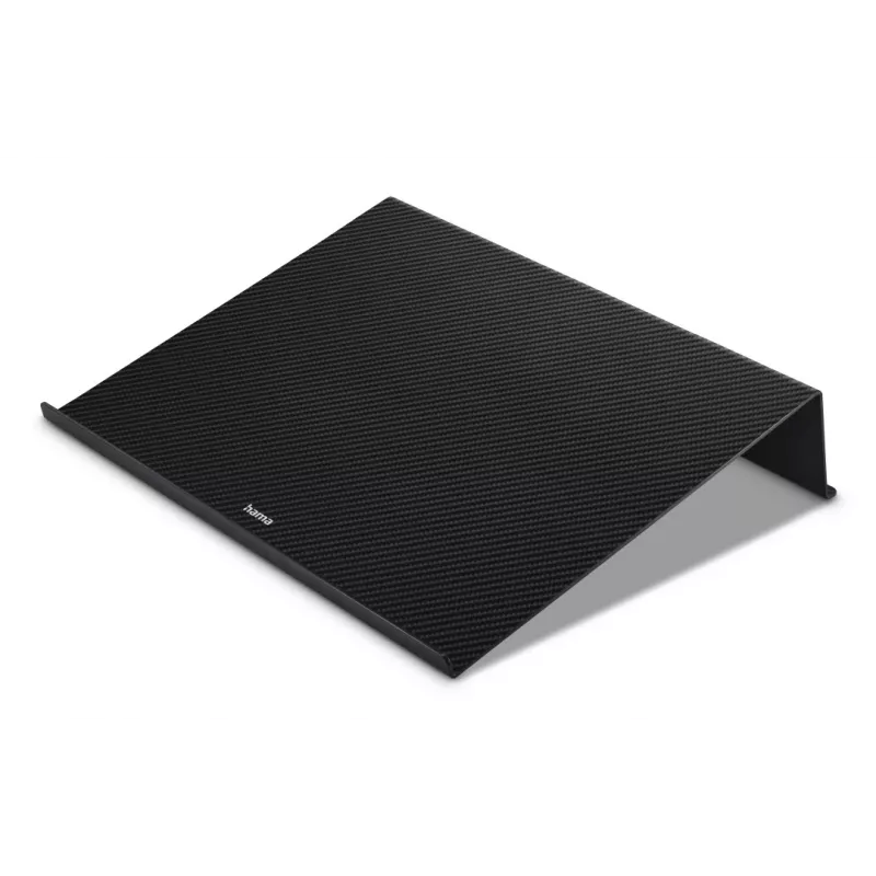 Hama Carbon Laptop-Ständer, Carbonoptik, bis 46,7 cm (18,4 Zoll), Schwarz