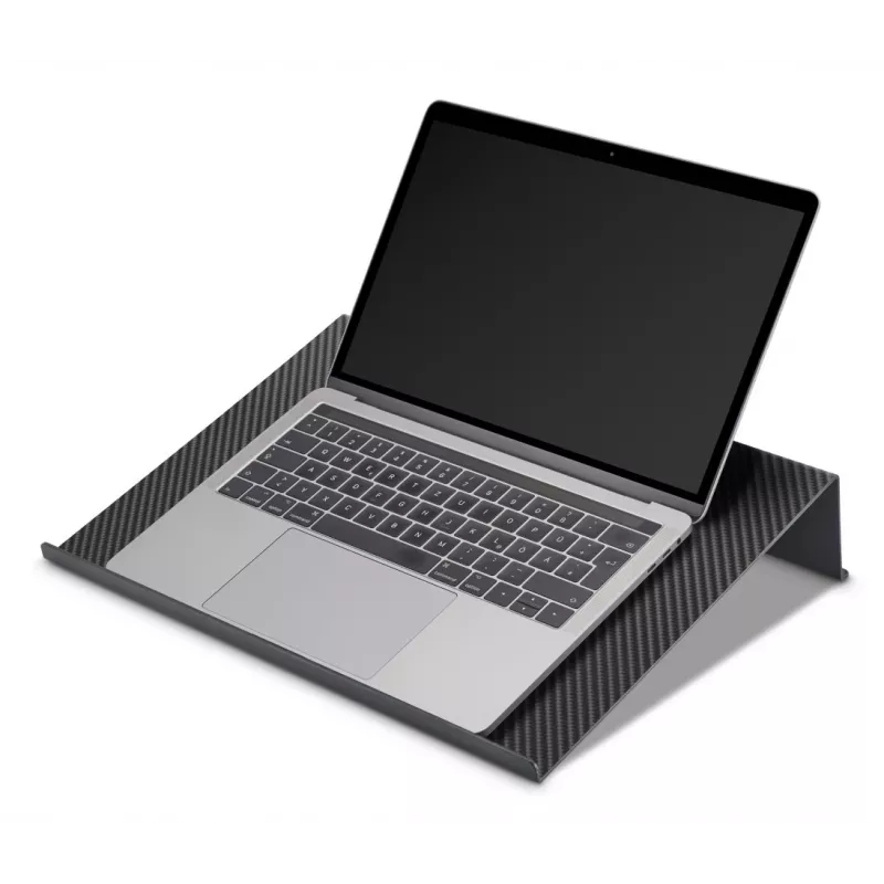 Hama Carbon Laptop-Ständer, Carbonoptik, bis 46,7 cm (18,4 Zoll), Schwarz