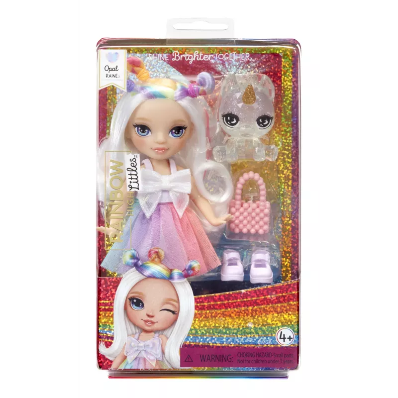 Rainbow High Littles Puppen – Opal (Rainbow), Modepuppe, Weiblich, 4 Jahre, Junge/Mädchen, 13,9 mm, Mehrfarbig
