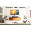 Techly ICA-LCD 323M TV-/Monitor-Tischständer, 32–55 Zoll (81,3–139,7 cm), 40 kg, schwenkbar, VESA 400x400, Fuß aus Hartglas, Schwarz