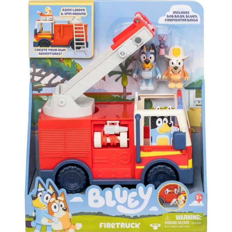 Moose Toys Bluey Feuerwehrauto, Feuerwehrauto, 3 Jahr(e), Kunststoff, Mehrfarbig, Rot