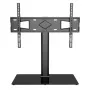 Techly ICA-LCD S07L TV-Ständer, 32–65 Zoll (81–165,1 cm), 45 kg, VESA 600x400, Sockel aus Temperglas, Schwarz