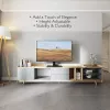Techly ICA-LCD S07L TV-Ständer, 32–65 Zoll (81–165,1 cm), 45 kg, VESA 600x400, Sockel aus Temperglas, Schwarz