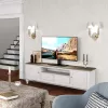 Techly ICA-LCD S07L TV-Ständer, 32–65 Zoll (81–165,1 cm), 45 kg, VESA 600x400, Sockel aus Temperglas, Schwarz