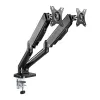 Techly ICA-LCD 462B Monitorarm für den Tisch, Gasdruckfeder, 17–32 Zoll (43,2–81,3 cm), 9 kg, VESA 75x75/100x100, Schwarz