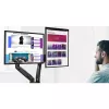 Techly ICA-LCD 462B Monitorarm für den Tisch, Gasdruckfeder, 17–32 Zoll (43,2–81,3 cm), 9 kg, VESA 75x75/100x100, Schwarz