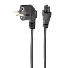 Gembird Netzkabel Schuko (CEE 7/7) auf C5, VDE, 0,5 m, Bulk (PC-186-ML12-0.5M)