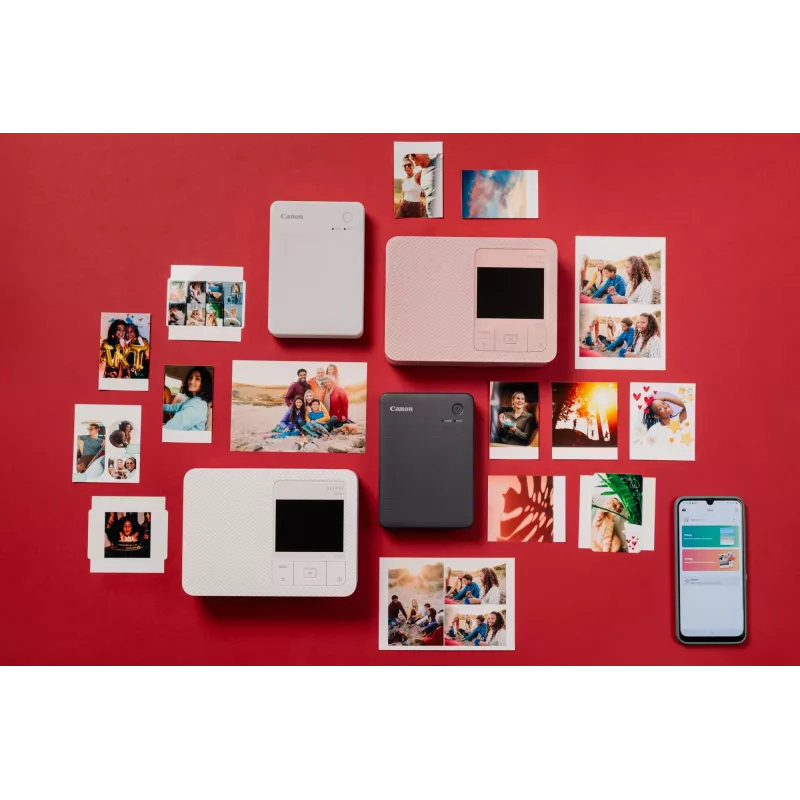 Canon SELPHY QX20 tragbarer Fotodrucker, Thermosublimation, 287 x 287 DPI, 72 x 85 mm, WLAN, USB-C, Terrakotta-Rot