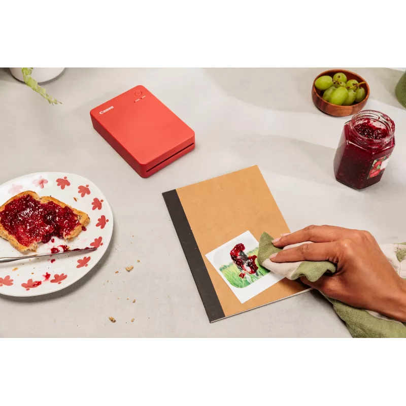 Canon SELPHY QX20 tragbarer Fotodrucker, Thermosublimation, 287 x 287 DPI, 72 x 85 mm, WLAN, USB-C, Terrakotta-Rot