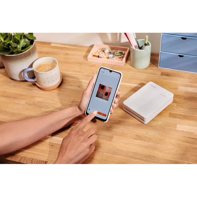 Canon SELPHY QX20 tragbarer Fotodrucker, Thermosublimation, 287 x 287 DPI, 72 x 85 mm, WLAN, USB-C, Terrakotta-Rot