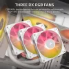All-in-one liquid cooler Corsair iCUE LINK TITAN 240 RX LCD 12 cm White