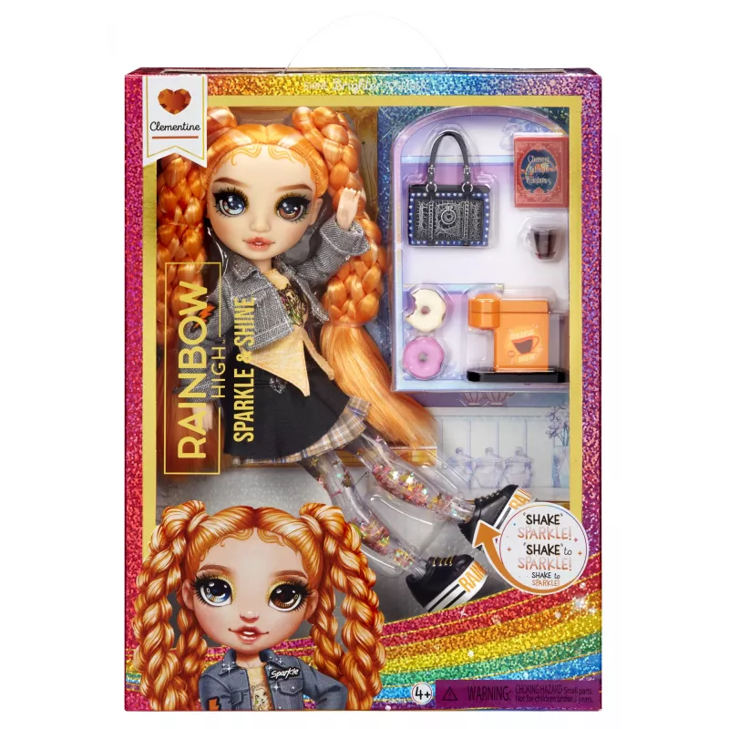 Rainbow High Sparkle & Shine Fashion Puppen – Clementine (Orange)