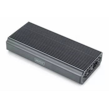 Digitus USB M.2 Festplattengehäuse SSD extern NVMe 40Gbps USB 4.0 Aluminium werkzeuglos DA-71158