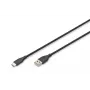 DIGITUS USB-C Silicone charging Kabel USB-A - USB-C USB 2.0 60W - 50cm Schwarz