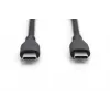 DIGITUS USB-C Silikon-Ladekabel USB-C - USB-C USB 2.0 60W - 2m schwarz