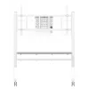 Neomounts MOVE Go XL FL50-575WH1 TV-Rollwagen, 65-110 Zoll, max. 125 kg, VESA 100x100-1100x600, höhenverstellbar 129-139 cm, abschließbar, Schnellinstallation, TÜV-zertifiziert, Weiß