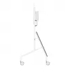 Neomounts MOVE Go XL FL50-575WH1 TV-Rollwagen, 65-110 Zoll, max. 125 kg, VESA 100x100-1100x600, höhenverstellbar 129-139 cm, abschließbar, Schnellinstallation, TÜV-zertifiziert, Weiß