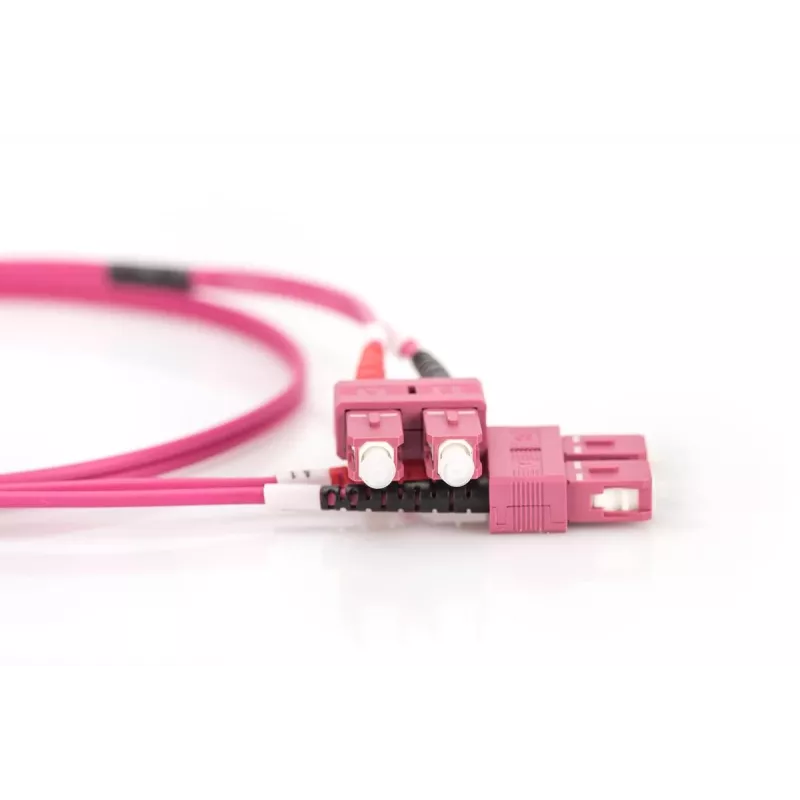 DIGITUS DK-2522-03/3 LWL-Patchkabel, SC auf SC Multimode OM3 50/125 µm, Duplex, 3 m