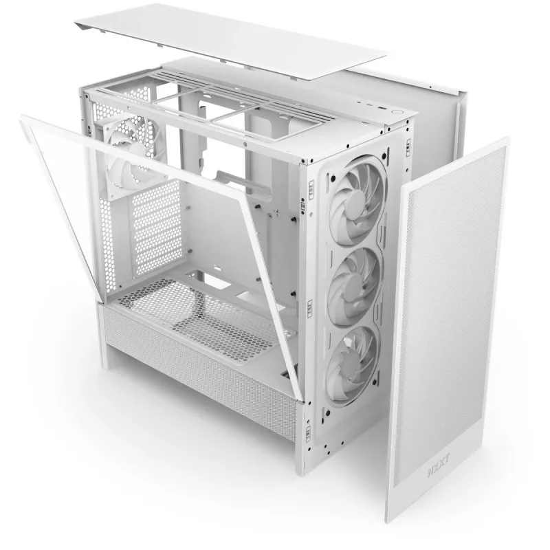 NZXT H5 Flow 2024 Midi-Tower-Gehäuse, Weiß