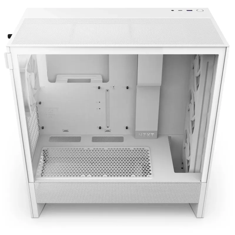 NZXT H5 Flow RGB 2024 Midi-Tower-Gehäuse, Weiß