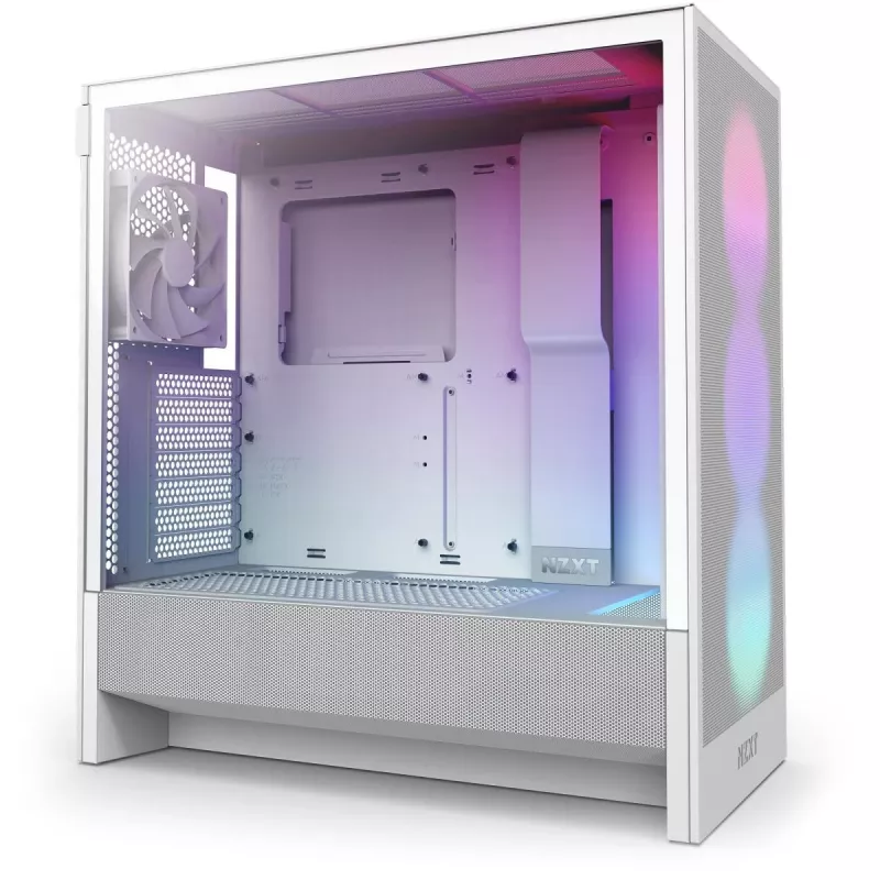 NZXT H5 Flow RGB 2024 Midi-Tower-Gehäuse, Weiß