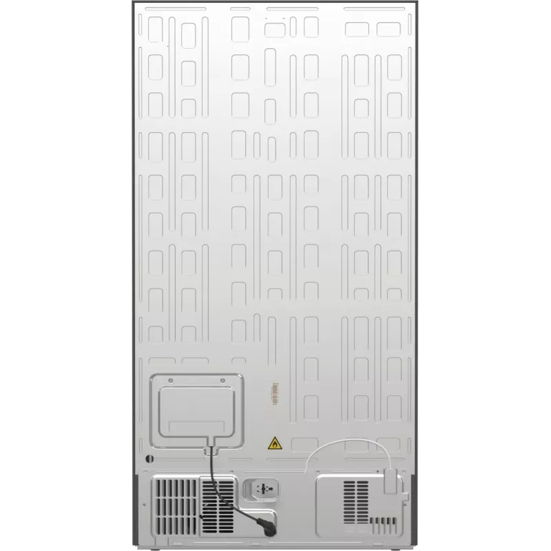 Gorenje Side-by-Side NRR9185ESXL BK065B, Standgerät, American Door, Grau, LED, Stahl, Glas